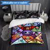 Vibrant Battle Zombies 3pcs K-pop music group Bedding set,Ideal for Bedroom, Dormitory,Including Duvet Cover And 2pcs Pillowcases,Fan gifts