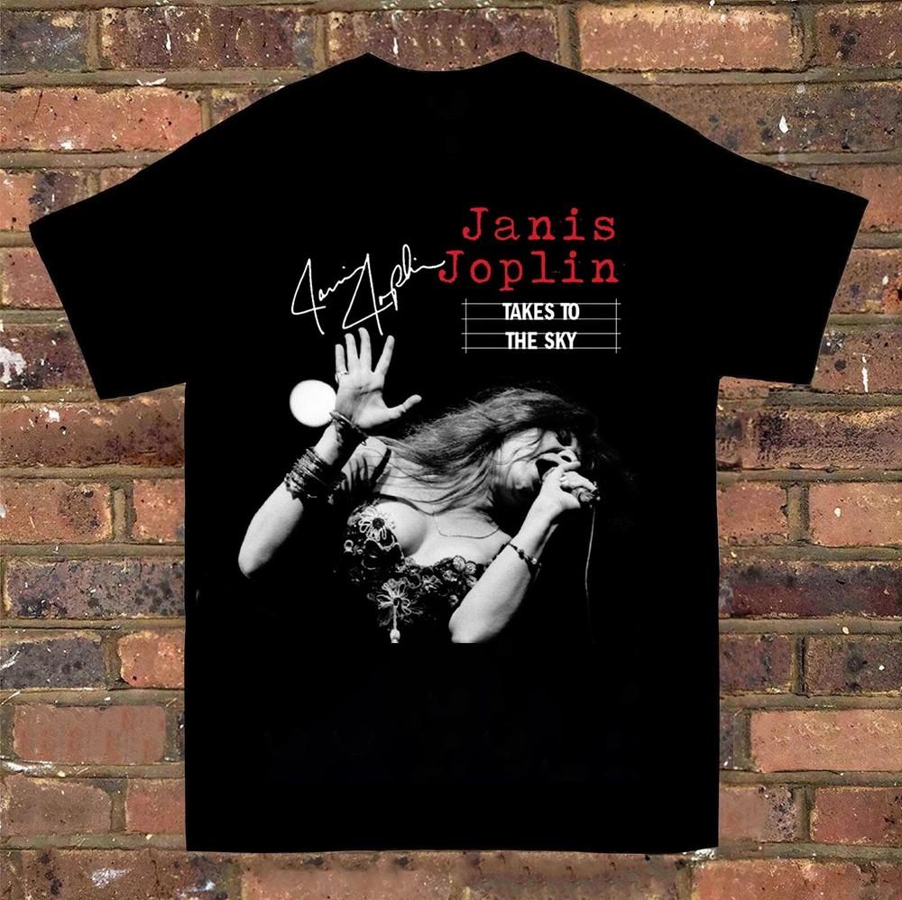 New Janis Joplin Gift For Fan Cotton Black All Size Unisex T-Shirt Unisex T-Shirt Graphic Tee XXXL
