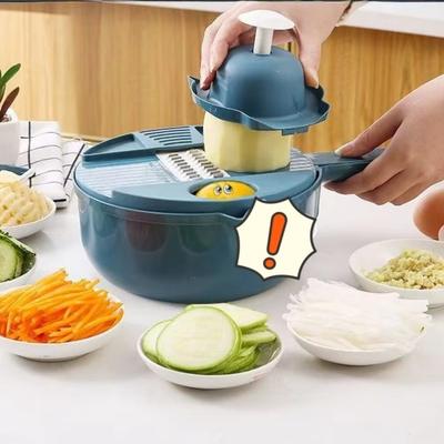 9 In 1 Vegetable Chopper Hand Protection Planing Silk Tools Household Vegetable Cutting Drain Machine Potato Radish Shredder