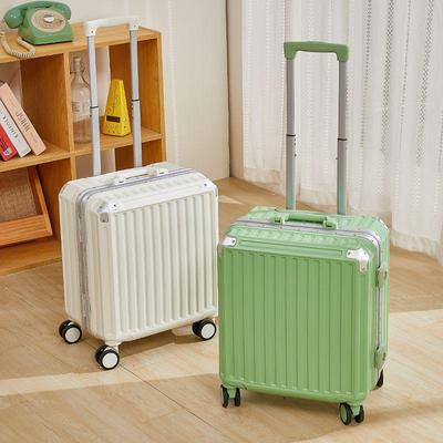 2024 Women's 18-Inch Lightweight Carry-On Suitcase with Universal Wheels and Password Lock