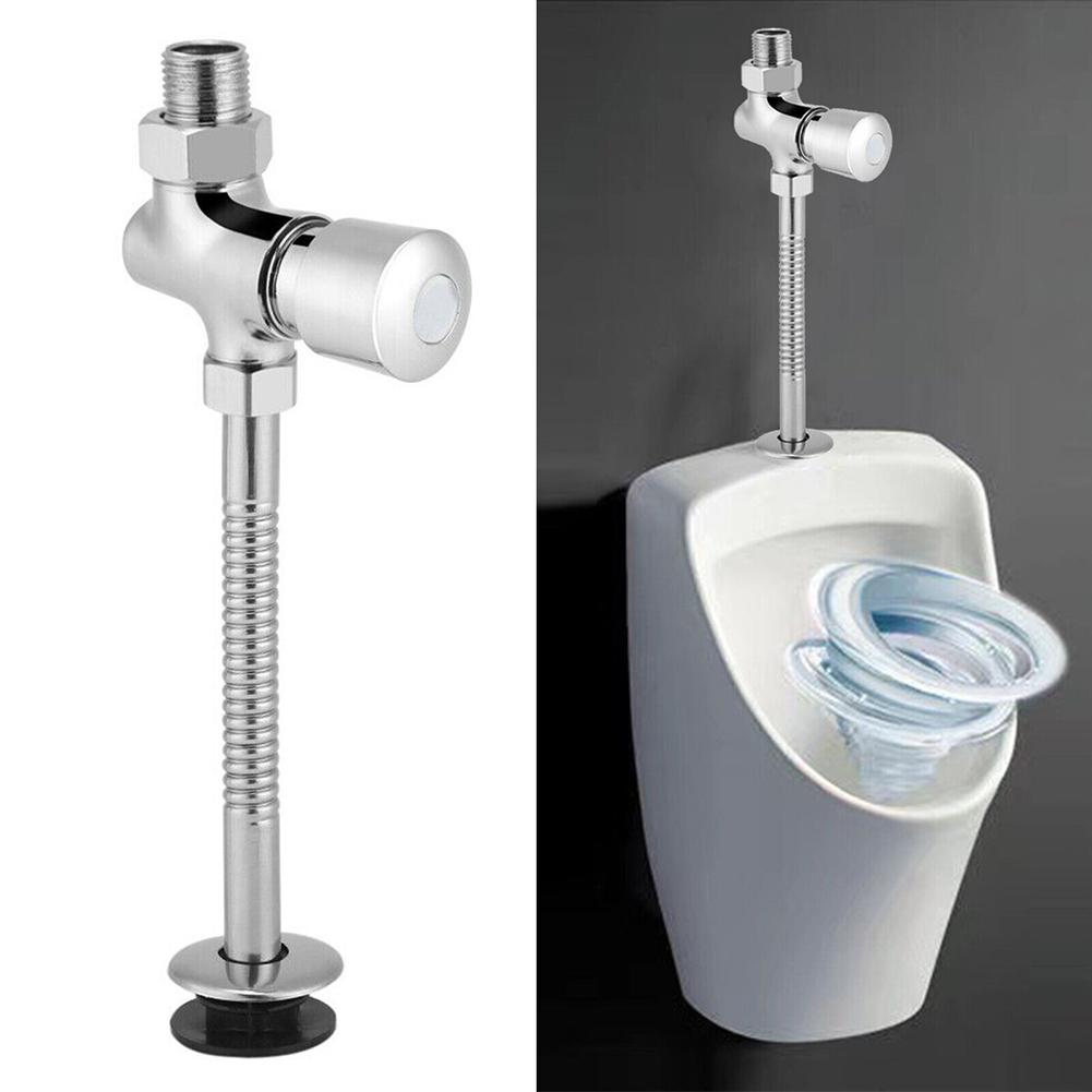 Toilets Attachments Urinal Flush Valve Water Saving Alloy Automatic Button Type Decoration Hand Press Hardness