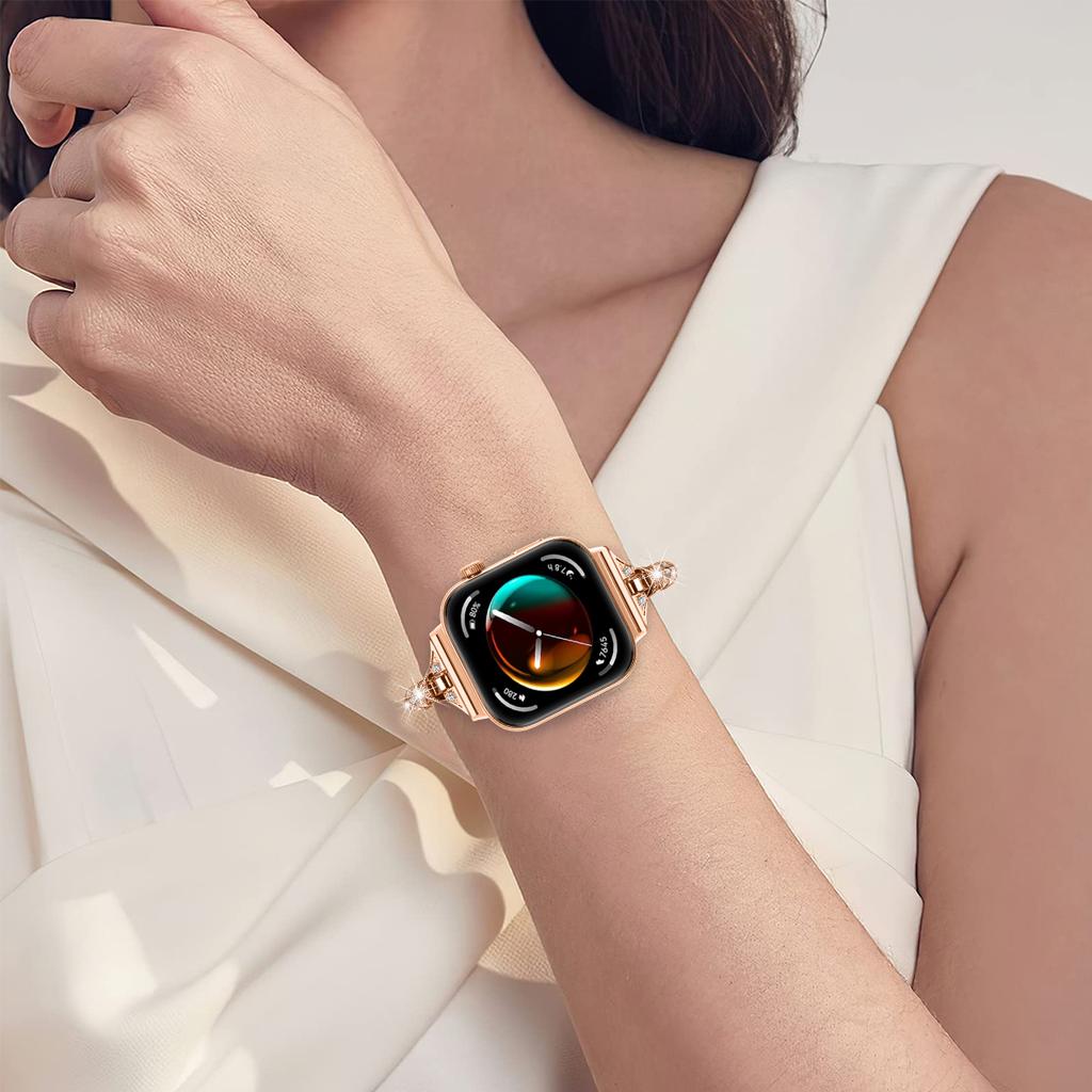 Pour Huawei Watch Fit 3 Bracelet Métal Strass Décoré