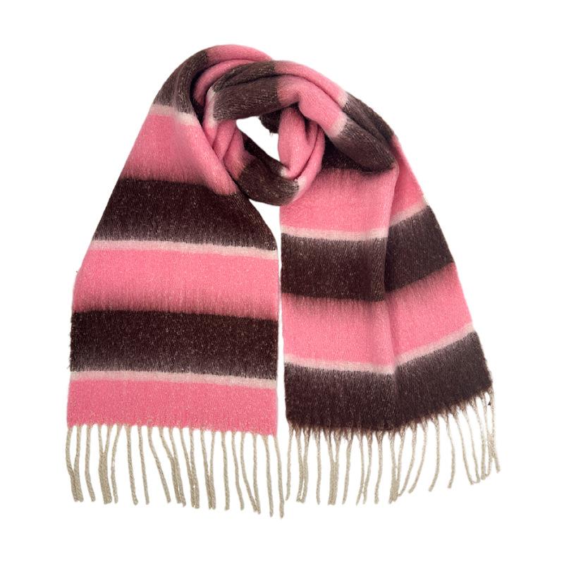 Thickened Warm Imitation Cashmere Scarf Women's Winter Fringed Scarf Retro Fashion Scarf Shawl