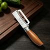 Multifunction Vegetable Fruit Peeler Stainless Steel Kitchen Slicing for Bottle Opener Fruit Peeler with Wood/Steel Handle7