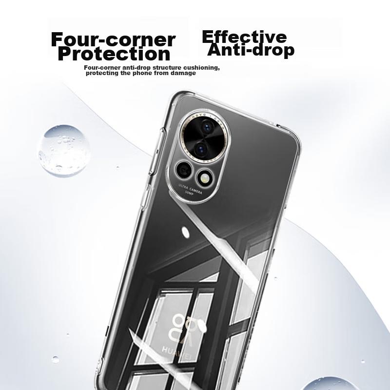 Case for Huawei Nova 13, Protective Cover with Full Lens Protection, Simple Skin-Friendly Transparent Soft, Fingerprint-Resistant Back Cover