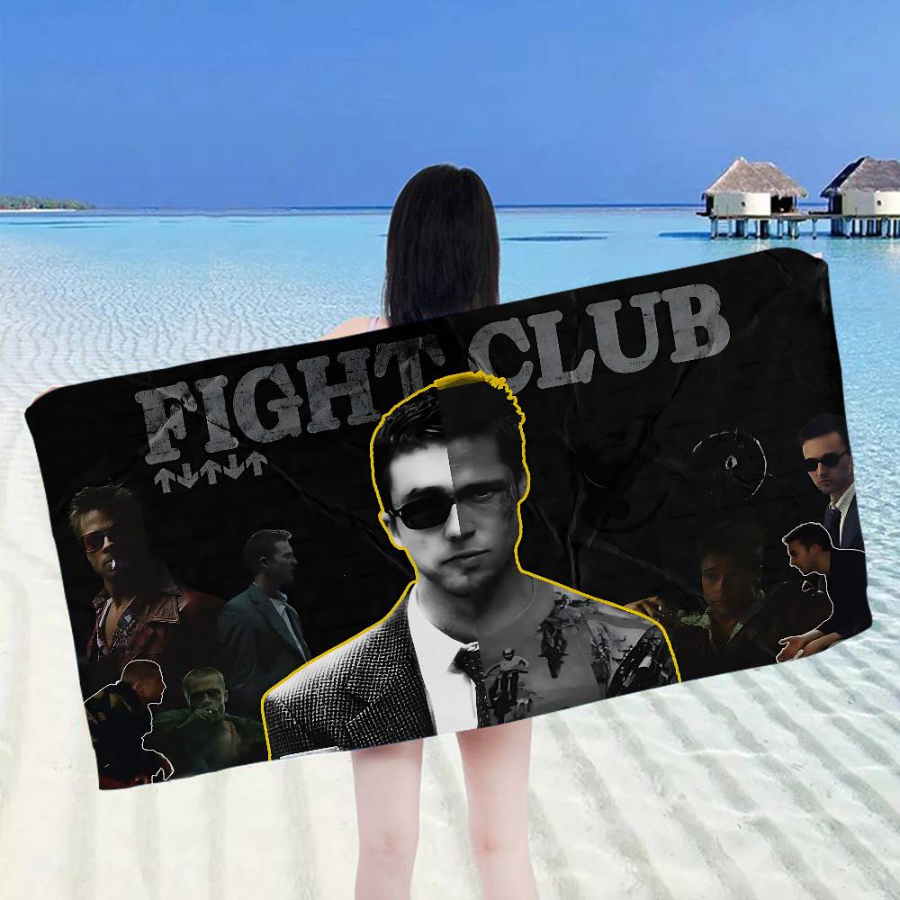 Cult Movie F-Fight C-Club Microfiber Printed Beach Towel Mountain Climbing Yoga Beach Swimming Running Absorbent Soft Towel