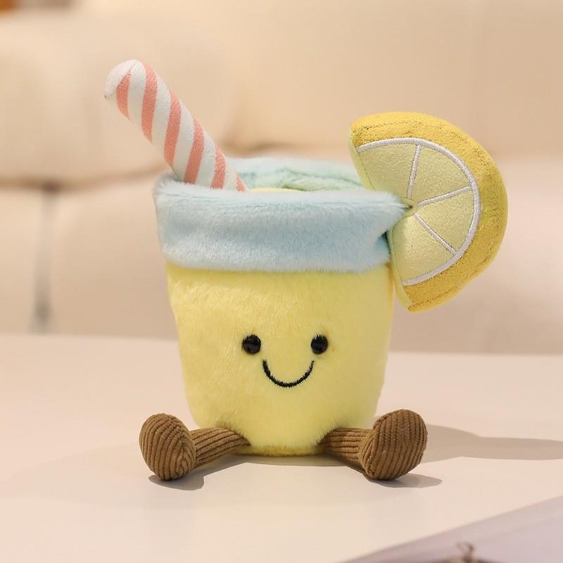 Fruit Tortoise Slippers Shaped Plush Keychain Toy Short Material Gifts Doll