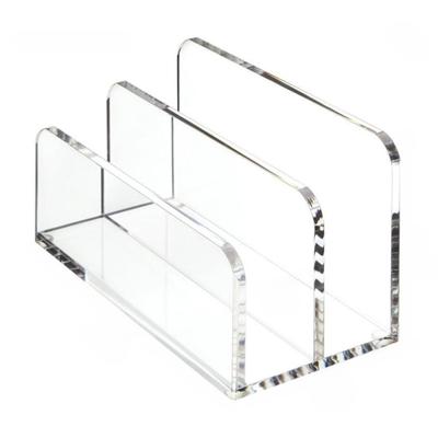 Multi Compartment Acrylic Mail Sorter Tray Stand Rack For Office Desk Paper Document Storage And Home Organization