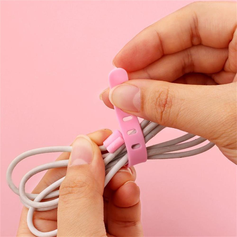 6 Pcs Of Data Cable Ties, Headphone Cable Ties, Charging Cable Ties, Portable Fixed Cable Organizer For Organizing Cable Ties