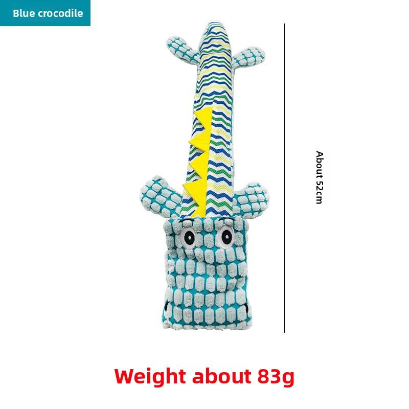 Plush Crocodile Dog Toys, Large Dog Toys, Unbreakable Teeth Grinding and Teeth Cleaning Dog Toys