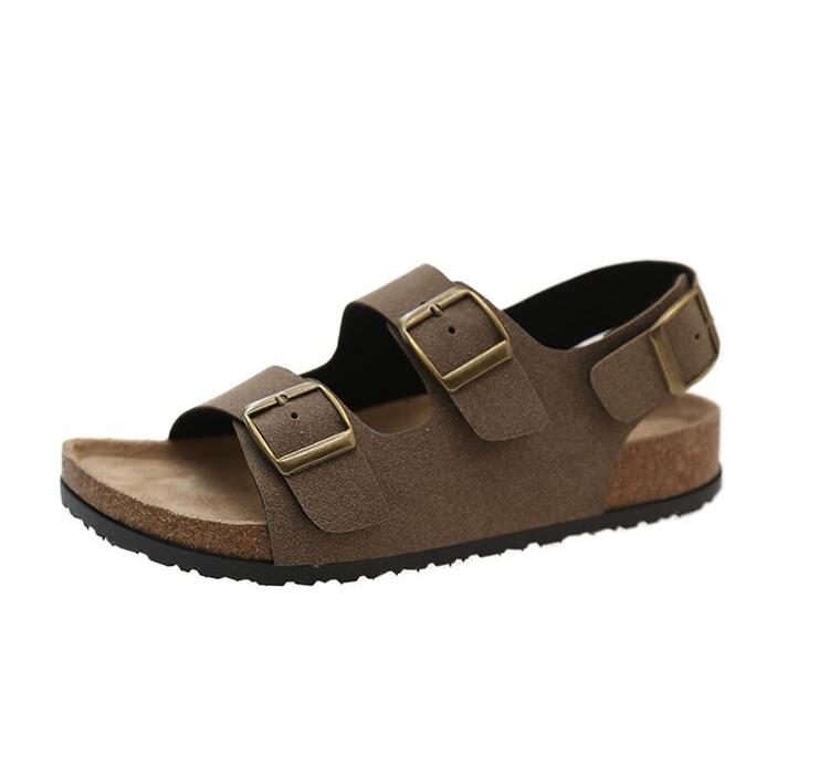 Flat Slippers Women Men Slippers Luxury Indoor Bottom Non Slip Cork Slippers Women's Beach Outdoor Home Flip Flops Sandals2024