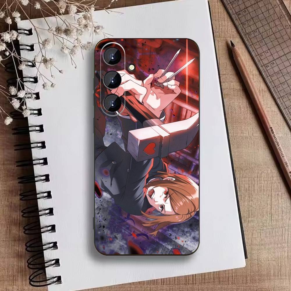 Jujut-su I-Ichiji L-Kaisen Phone Case For Samsung Galaxy A73,A21s,A22,A31,A52,A53,A71,A41Soft Black Shell