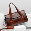 Mode Vintage Alligator Umhängetaschen für Damen Große Kapazität Damen Schultertaschen Geldbörsen und Handtaschen Unterarmhandtasche