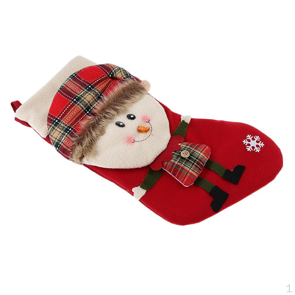 Christmas Gift Present Candy Socks Stocking Party Red Snowman