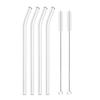 Colorful Glass Straws Reusable Drinking Straw Eco-friendly High Borosilicate Glass Straw Glass Favors Bar Drinkware Tube Party