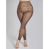 One Piece of Women's Leopard Print Printed Oversized 9-point Bottom Pantyhose Is Fashionable and Sexy