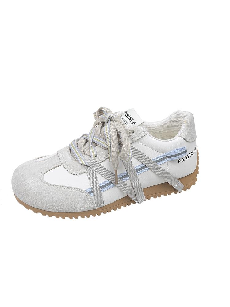 Niche German training shoes women's summer 2025 new thick-soled breathable versatile little white shoes retro lightweight casual board shoes