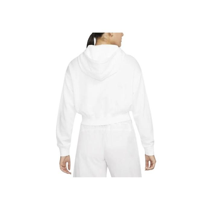 Nike Sportswear Daisy Logo Embroidered Loose Fleece Hoodie Women Hoodie White DO7257-100