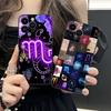 Zodiac Sign Scorpio Phone Case for iPhone 17 16 15 14 13 12 11 X XR XS 8 7 Air Pro Max Plus Mini Soft TPU Shockproof Cover