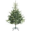 Artificial Christmas Tree 150cm with 492 Branches and Foldable Metal Stand, Easy Assembly for Indoor Living Room, Green