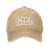 Team Braut Junggesellinnenabschied Zukünftige Ehefrau Baseballkappen Vintage Used Baumwolle Junggesellinnenabschied Kopfbedeckung Unisex Outdoor Verstellbarer Hut