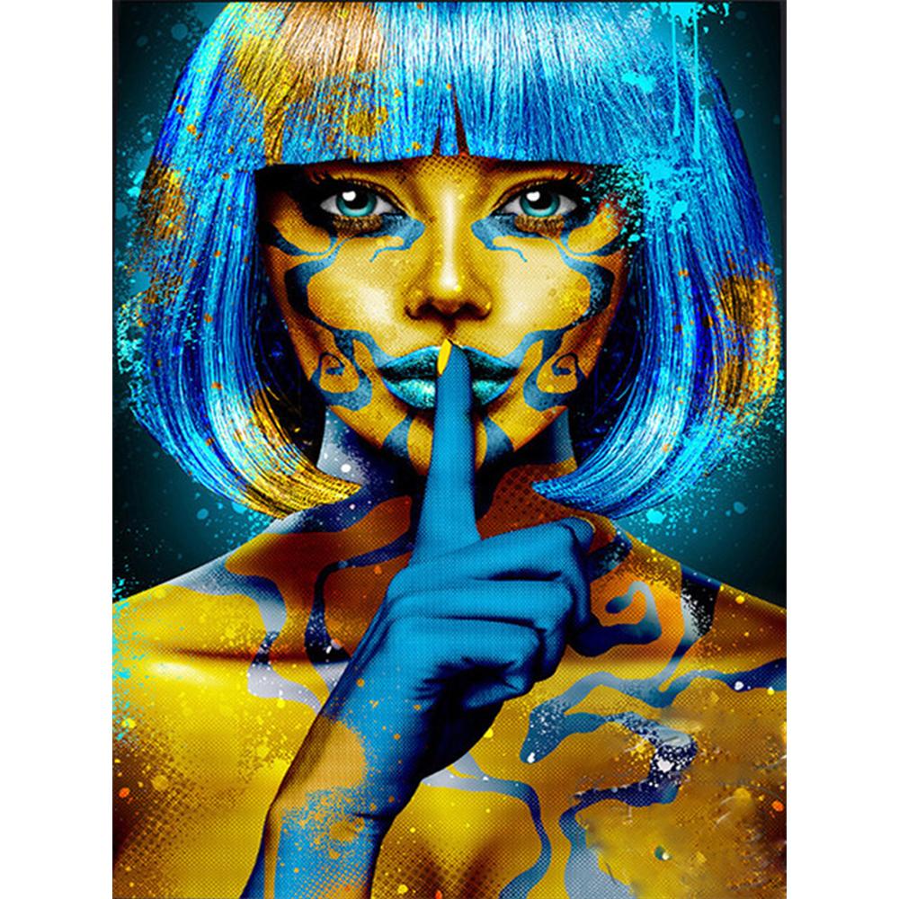 

Алмазная вышивка Девушка Набор для вышивки крестом Алмазная картина Портретная мозаика Женщина Домашний декор Full Square 20X30CM