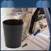 INFINAUTO Car Trash Front Rear Seat 5.1" Wide 5.9" Tall Auto Trash Bin Four Leather Weave Pattern Black Hanging