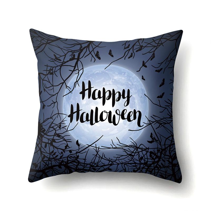 Halloween Polyester Kissenbezug Auto Lendenkissen Kürbis Sofa Kissenbezug Heim Wohnzimmer Kissenbezug