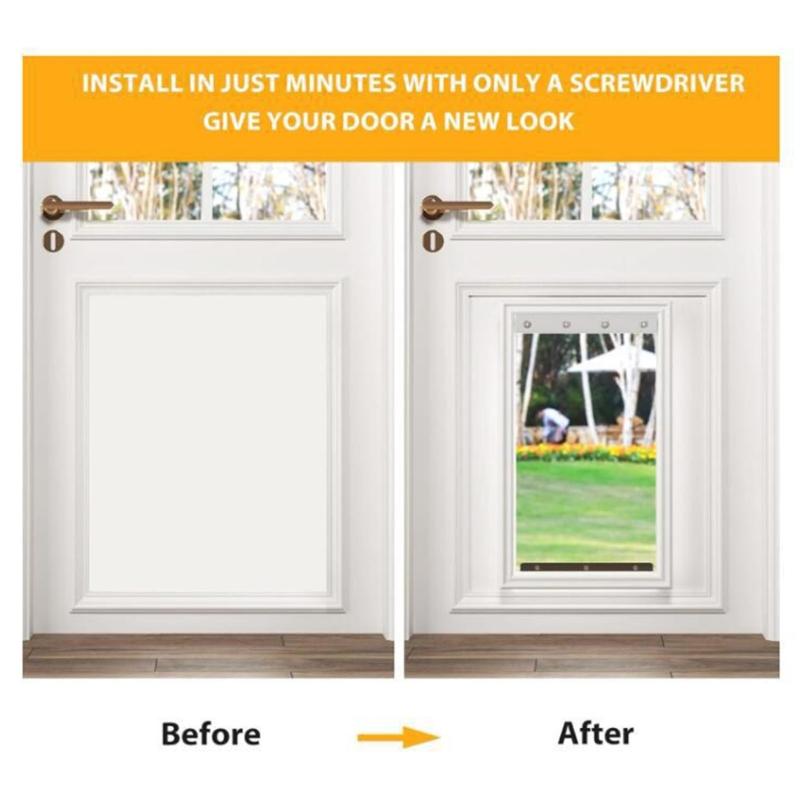 Dog Door Replacement Flap Entry Easy Installation Flap Replacement Dog Door Curtain for Interior Exteriors Door