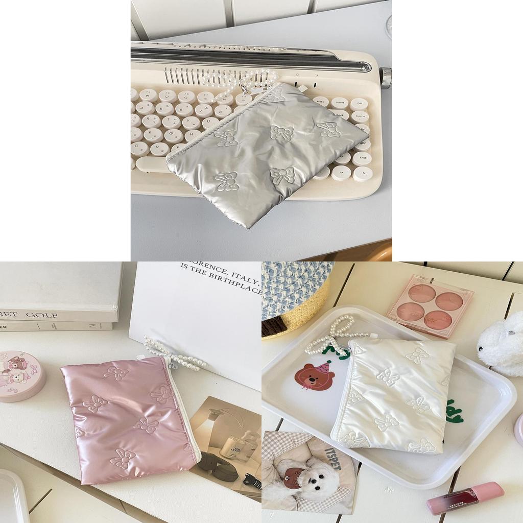 Minimalist Butterfly Knot Coin Purse Pu Material With Embellished Design For Daily Use
