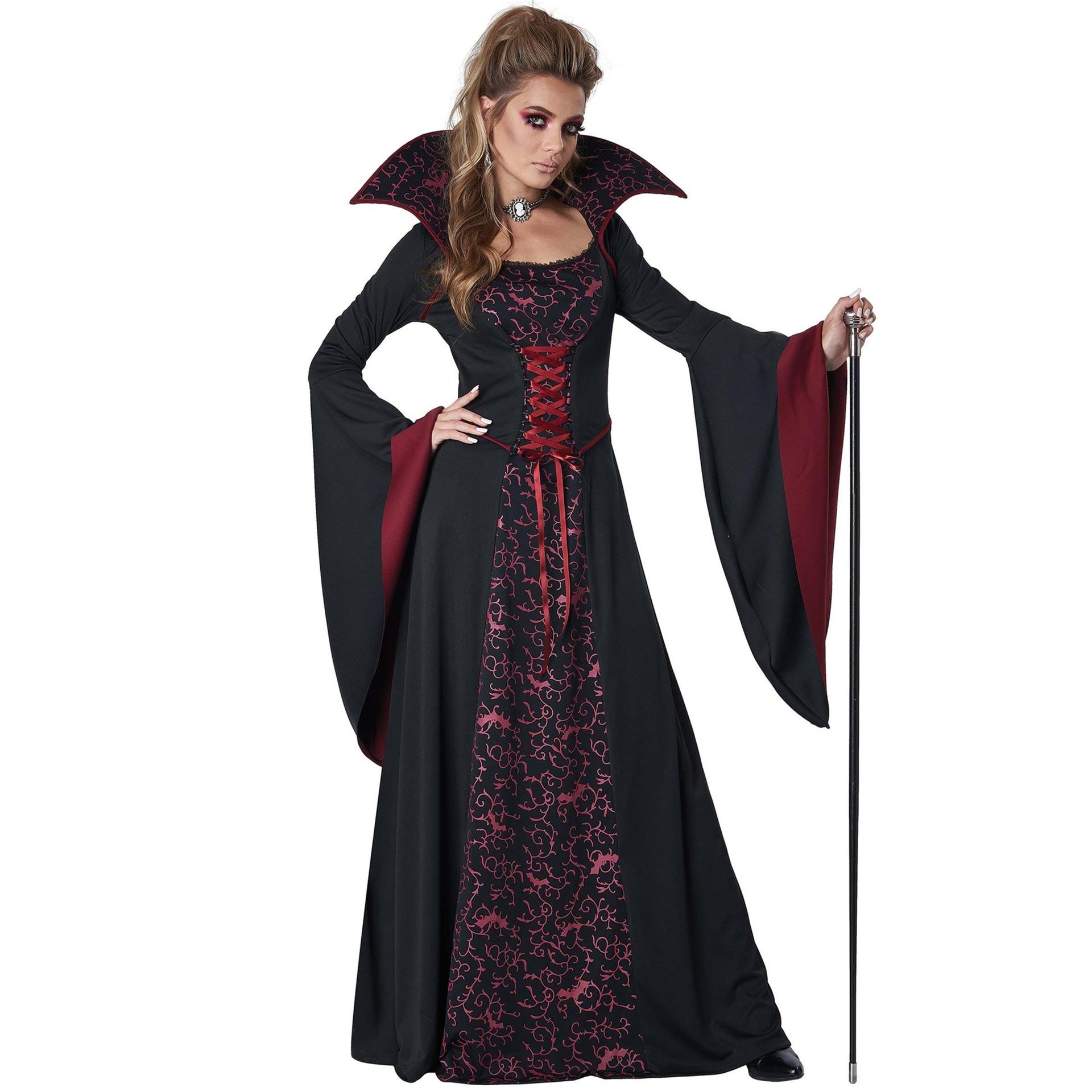

Zombie demon court queen, vampire witch costume, dress, new cos Halloween costume M чорний