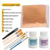 Beginner Gold Leaf DIY Kit: Gilded Foil Tools, Buddha Statue Art, Paper & Glue Set