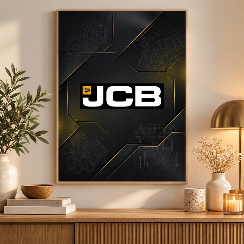 JCB Diamond Painting Kit 5D Full Drill DIY Diamond Mosaic Wall Art Home Decor