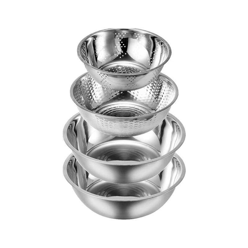 A-TIMES Stainless Steel Rice Sieve 4-Piece Set