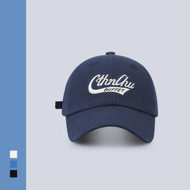 

Ретро бейсболка женская весенне-летняя с надписями бордовая кепка уличная оригинальная трендовая универсальная солнцезащитная мужская Adjustable тёмно-синий