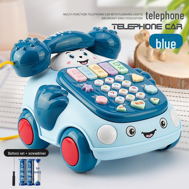 Giocattolo educativo retrò per telefono musicale per bambini da 0 a 3 anni