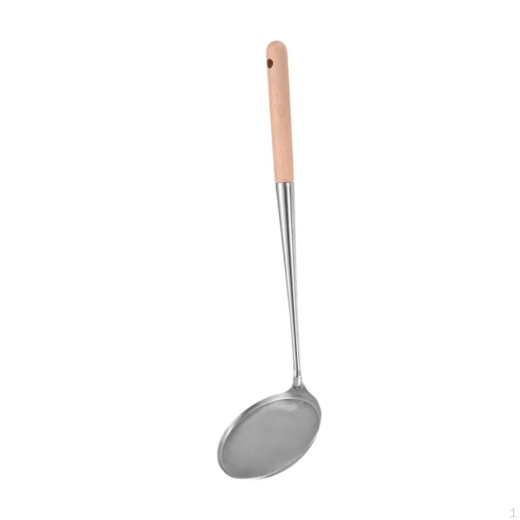 Cake Frying Spoon Kitchen Cooking Utensil Anti-scald Handle Easy to Use Rosette Maker Ladle