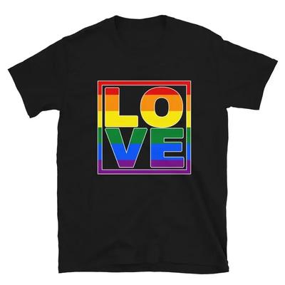 Lgbt T-shirt Liefde Homo Lesbisch Trans Regenboog