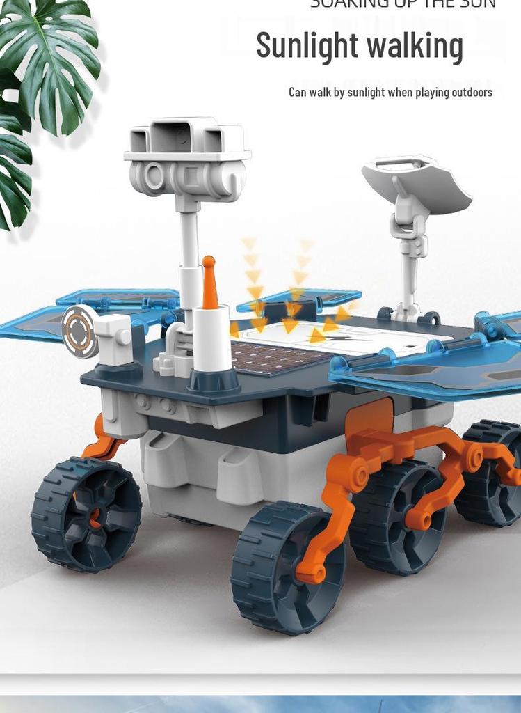 DIY Solar-Powered Mars Rover Kit: Student Assembly Educational Model Toy