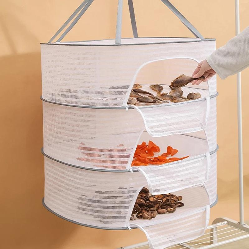 1ks Multifunkční domácí sušicí síť Sušení ryb Suchá síť na sušení odolná proti hmyzu Sušení oblečení Větruodolná Skládací Uzavřená