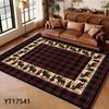 Brown American Vintage Style Large Living Room Rug Home Room Decoration Aesthetic Rugs for Bedroom Indoor Antiskid Carpet Mat