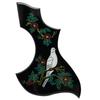 1R Colibrì Fiore Decorativo Celluloide Cristallo Resina Epossidica Battipenna per Chitarra Acustica Folk Anti-Graffio