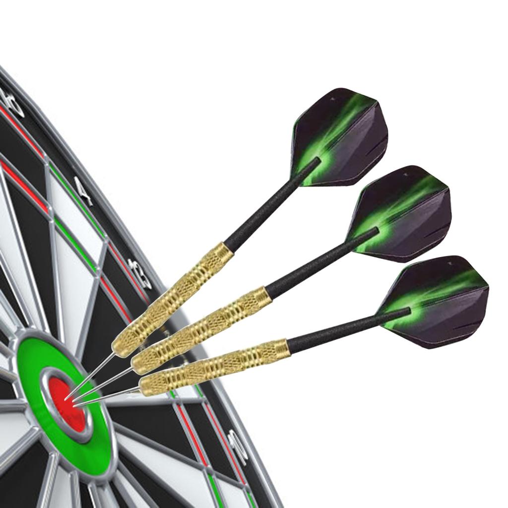 Set of 12Pieces Steel Tip Darts, Not Easy to Break and Bend Profession 14g Metal Steel Tip Darts with Plastic Shaft