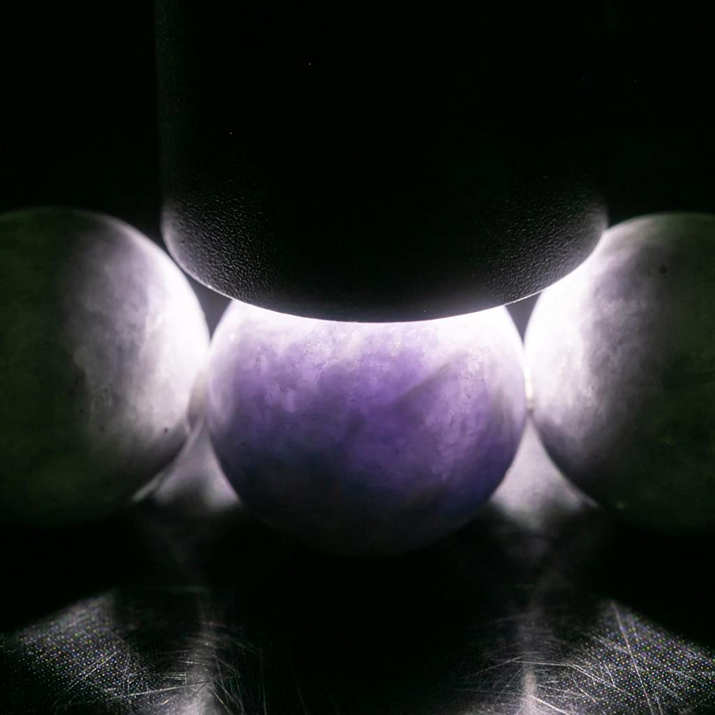 Itoigawa Natural Jadeite Soft Japanese National Jomon Power Stone Jadeite Workshop Special Paulownia Wood Quality Guarantee BR0690 (10mm Beads, 16.5cm