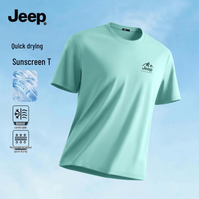 JEEP Men s Outdoor Sun Protection Quick-Dry T-Shirt L
