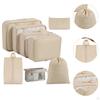Packing Cubes for Suitcase Luggage Organizers Camping Travelling 7 Piece Beige
