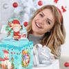 Snowman Santa Blue Claus Pattern Gift Box Christmas Decoration Prop Atmosphere