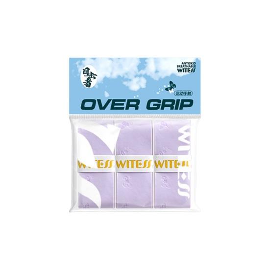 

3 шт. Теннисная ракетка лента для захвата мягкая накладка на ракетку для тенниса пиклбола бадминтона противоскользящая впитывающая пот фиолетовый