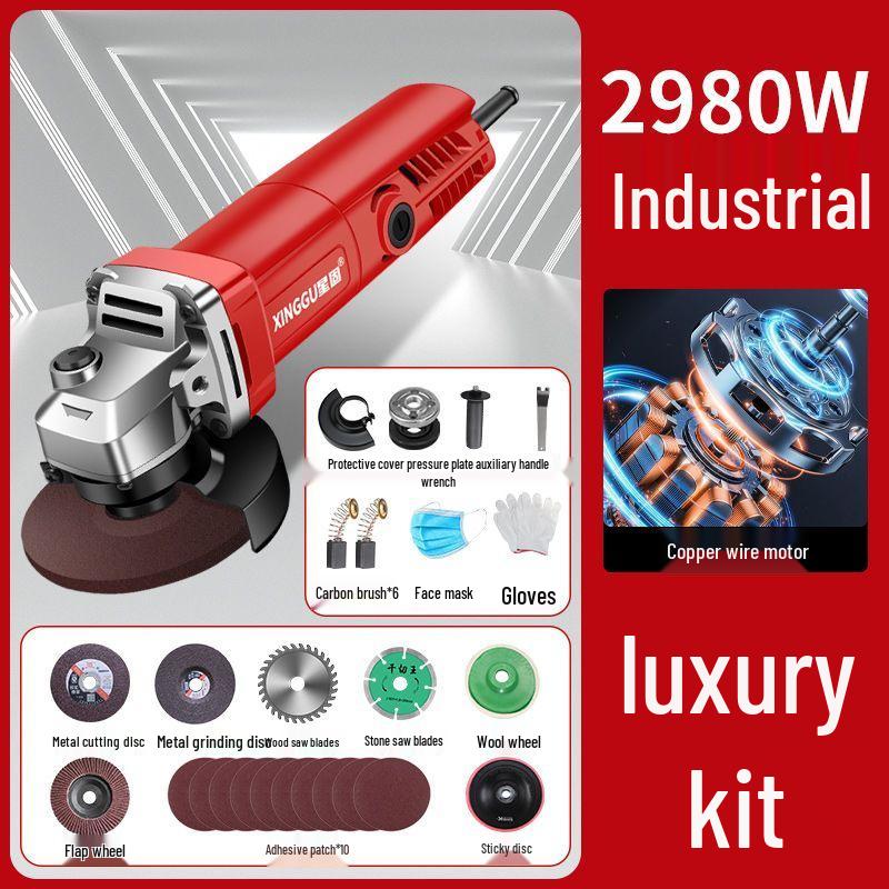 High-Power Multifunctional Angle Grinder and Polisher
