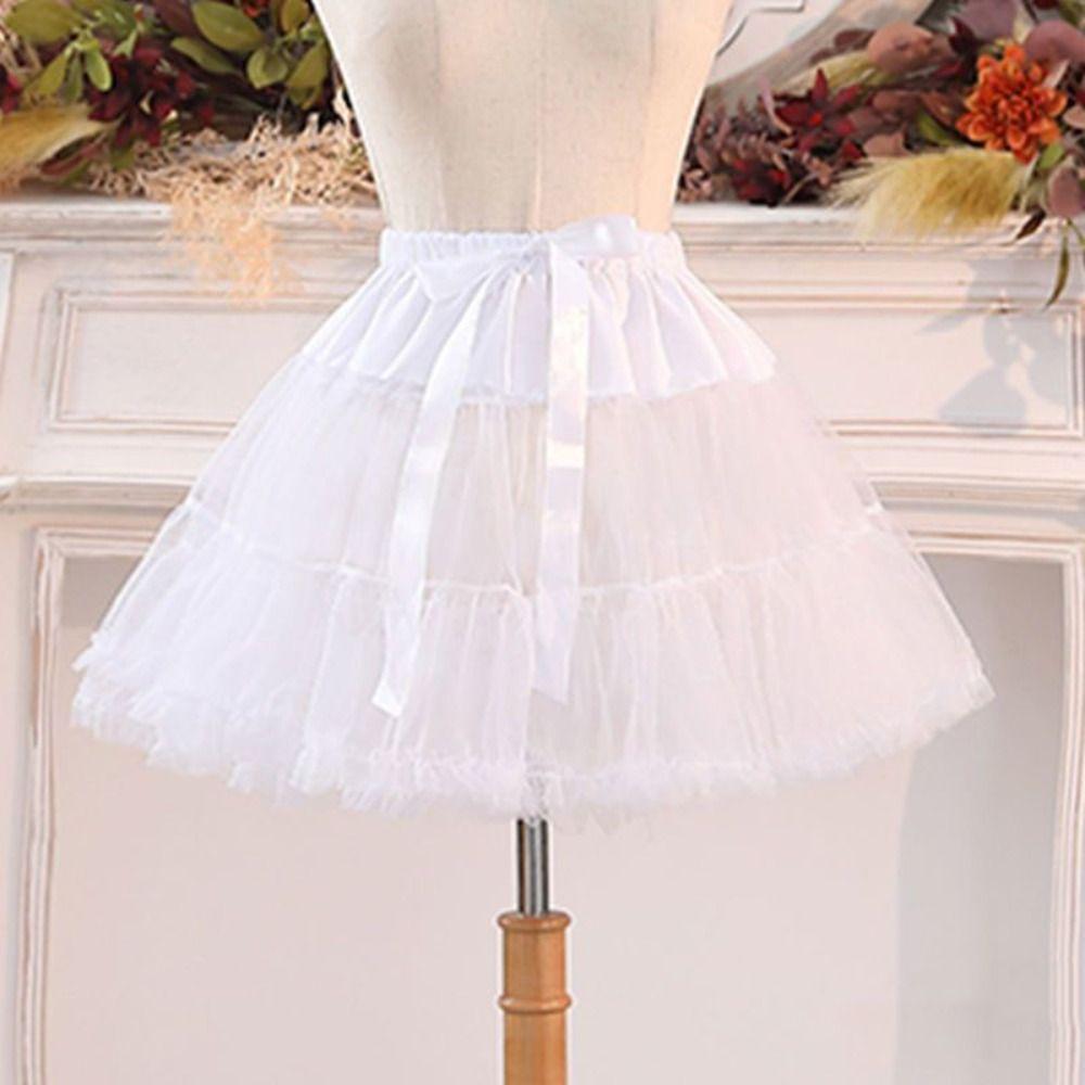 Mesh Short Dress Jupon Fille Multilayer Cosplay Crinoline Underskirt Petticoats for Wedding  Girls
